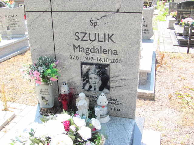 Magdalena Szulik 1977 Zabrze Kończyce - Grobonet - Wyszukiwarka osób pochowanych