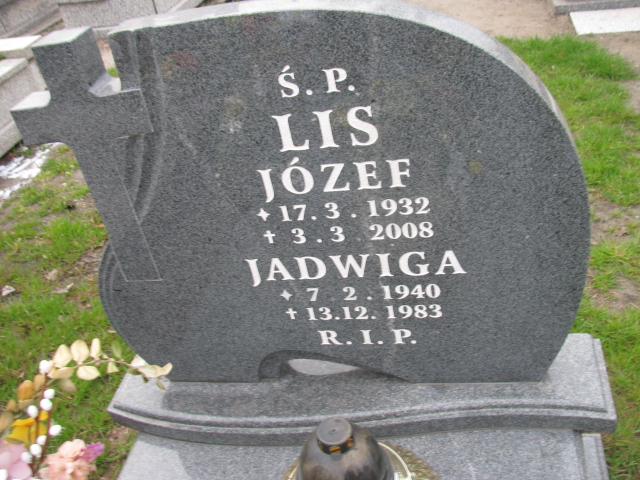 Józef Lis 1932 Zabrze Kończyce - Grobonet - Wyszukiwarka osób pochowanych
