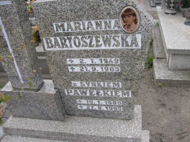 Marianna Bartoszewska 1949 Zabrze Kończyce - Grobonet - Wyszukiwarka osób pochowanych