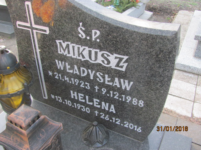 Helena Mikusz 1930 Zabrze Kończyce - Grobonet - Wyszukiwarka osób pochowanych