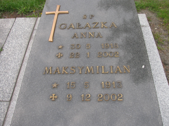 Anna Gałązka  1918 Zabrze Kończyce - Grobonet - Wyszukiwarka osób pochowanych
