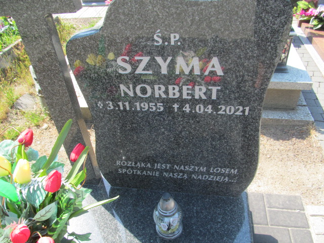 Norbert Szyma 1955 Zabrze Kończyce - Grobonet - Wyszukiwarka osób pochowanych