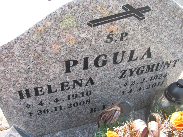 Helena Pigula 1930 Zabrze Kończyce - Grobonet - Wyszukiwarka osób pochowanych