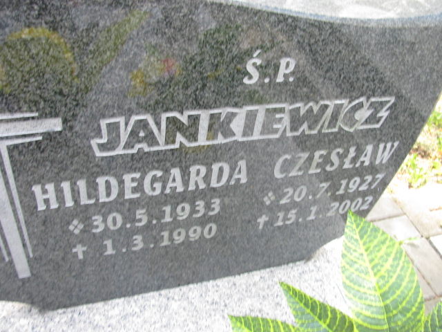 Hildegarda Jankiewicz 1933 Zabrze Kończyce - Grobonet - Wyszukiwarka osób pochowanych