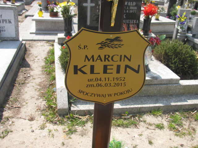 Marcin Klein 1952 Zabrze Kończyce - Grobonet - Wyszukiwarka osób pochowanych