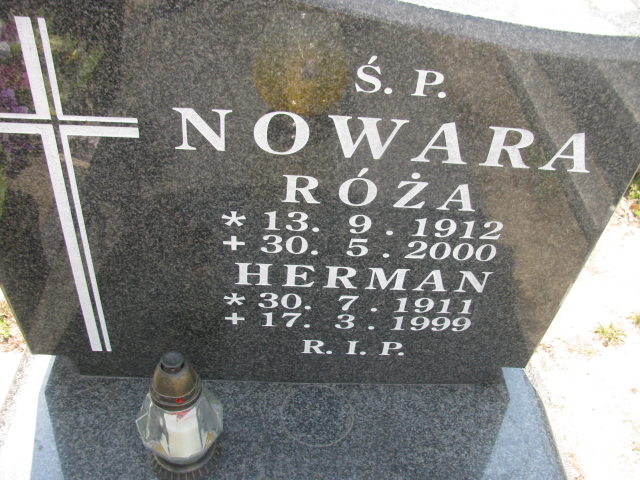 Róża Nowara 1912 Zabrze Kończyce - Grobonet - Wyszukiwarka osób pochowanych