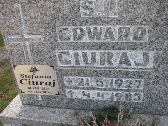 Edward Ciuraj 1927 Zabrze Kończyce - Grobonet - Wyszukiwarka osób pochowanych