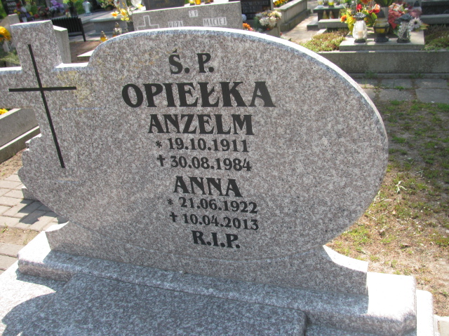 Anna Opiełka 1922 Zabrze Kończyce - Grobonet - Wyszukiwarka osób pochowanych