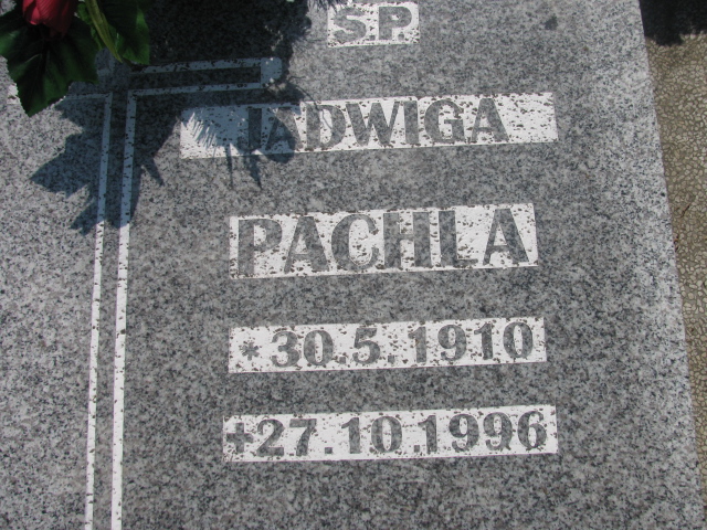 Jadwiga Pachla 1910 Zabrze Kończyce - Grobonet - Wyszukiwarka osób pochowanych