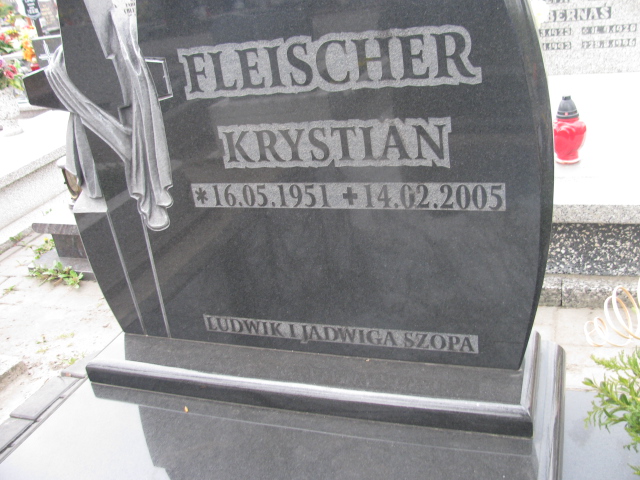 Krystian Fleischer 1951 Zabrze Kończyce - Grobonet - Wyszukiwarka osób pochowanych