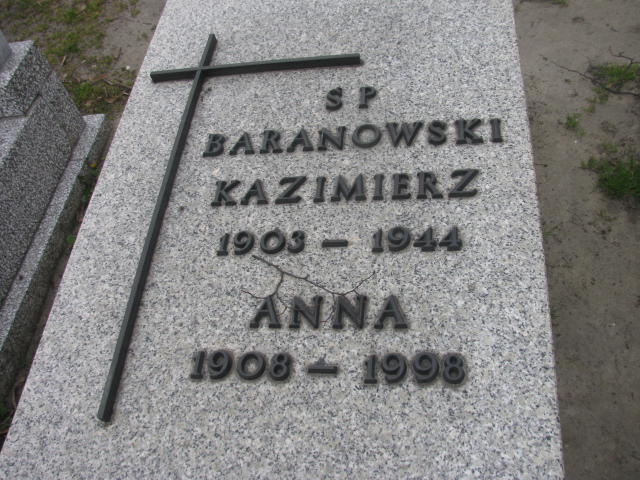 Kazimierz Baranowski 1902 Zabrze Kończyce - Grobonet - Wyszukiwarka osób pochowanych