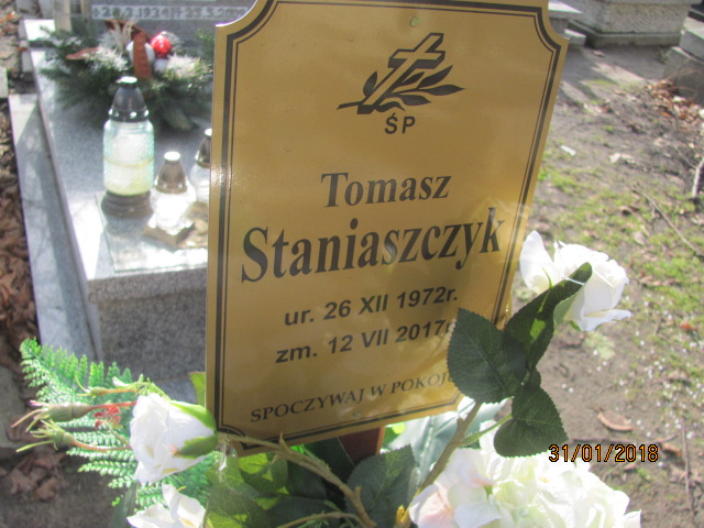 Tomasz Staniaszczyk 1972 Zabrze Kończyce - Grobonet - Wyszukiwarka osób pochowanych