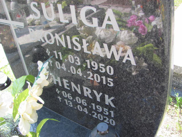 Bronisława Suliga 1950 Zabrze Kończyce - Grobonet - Wyszukiwarka osób pochowanych