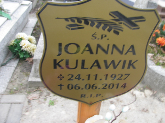 Joanna Kulawik 1927 Zabrze Kończyce - Grobonet - Wyszukiwarka osób pochowanych