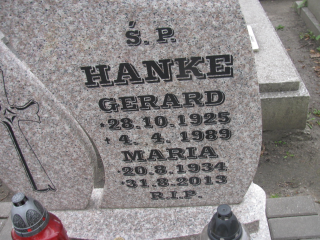 Gerard Hanke 1925 Zabrze Kończyce - Grobonet - Wyszukiwarka osób pochowanych