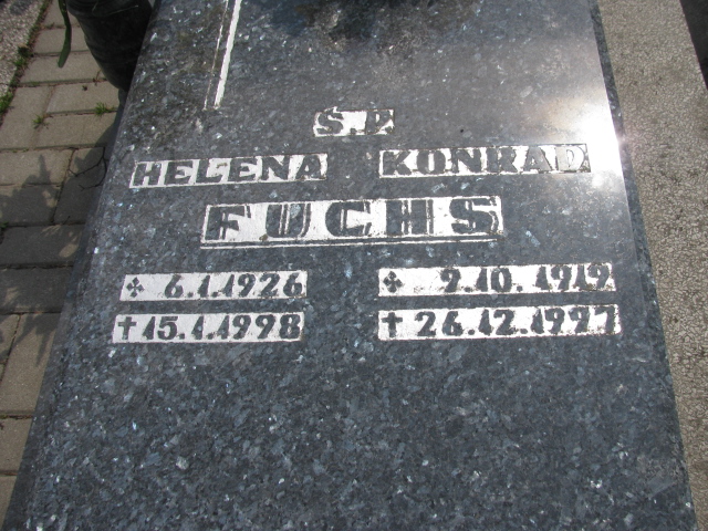 Konrad Fuchs 1919 Zabrze Kończyce - Grobonet - Wyszukiwarka osób pochowanych