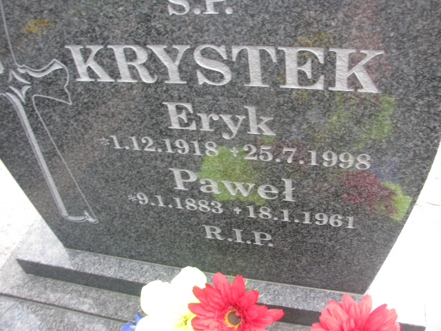 Paweł Krystek 1883 Zabrze Kończyce - Grobonet - Wyszukiwarka osób pochowanych