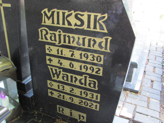 Rajmund Miksik 1930 Zabrze Kończyce - Grobonet - Wyszukiwarka osób pochowanych