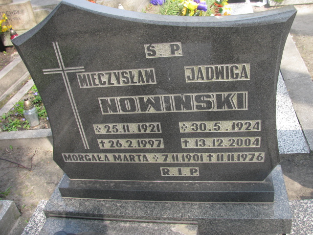 Jadwiga Nowińska 1924 Zabrze Kończyce - Grobonet - Wyszukiwarka osób pochowanych