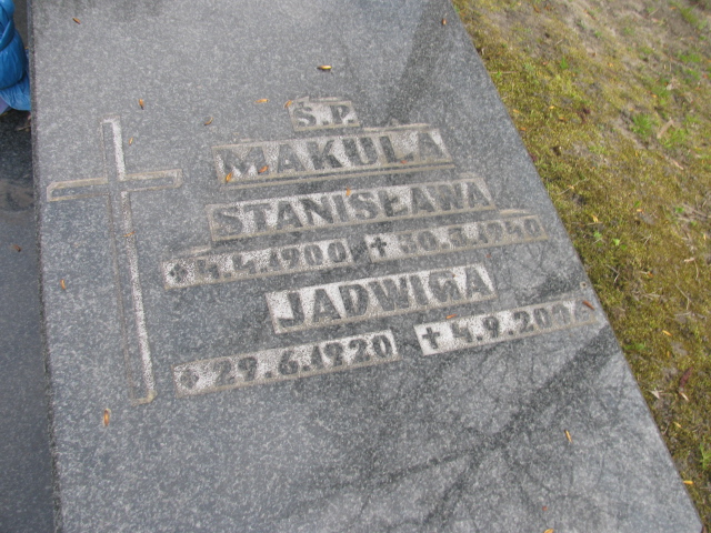 Stanisława Makula 1900 Zabrze Kończyce - Grobonet - Wyszukiwarka osób pochowanych