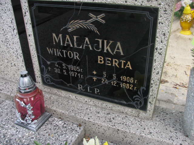 Wiktor Malajka 1905 Zabrze Kończyce - Grobonet - Wyszukiwarka osób pochowanych