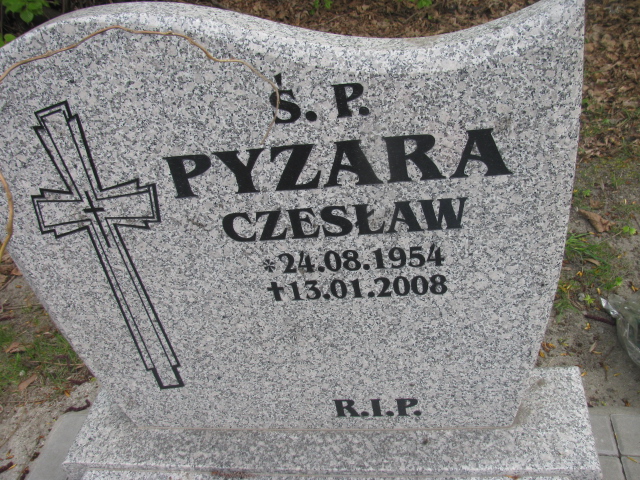 Czesław Pyzara 1954 Zabrze Kończyce - Grobonet - Wyszukiwarka osób pochowanych