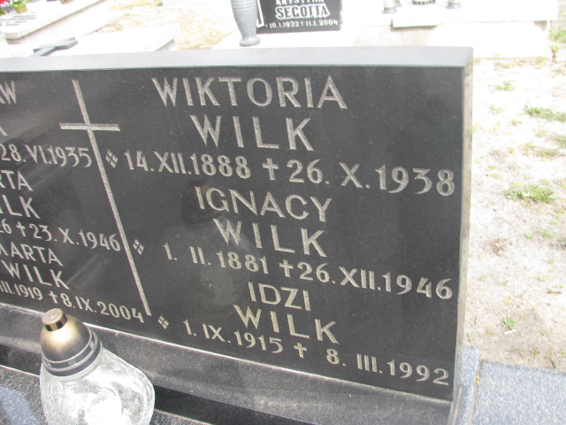 Ignacy Wilk 1881 Zabrze Kończyce - Grobonet - Wyszukiwarka osób pochowanych