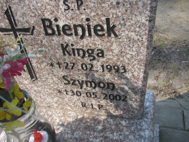 Szymon Bieniek 2002 Zabrze Kończyce - Grobonet - Wyszukiwarka osób pochowanych