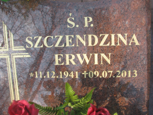 Erwin Szczendzina 1941 Zabrze Kończyce - Grobonet - Wyszukiwarka osób pochowanych